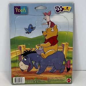 Vintage 1997 Mattel Disney Winnie the Pooh 8 Piece Puzzle 41348 Eeyore Piglet